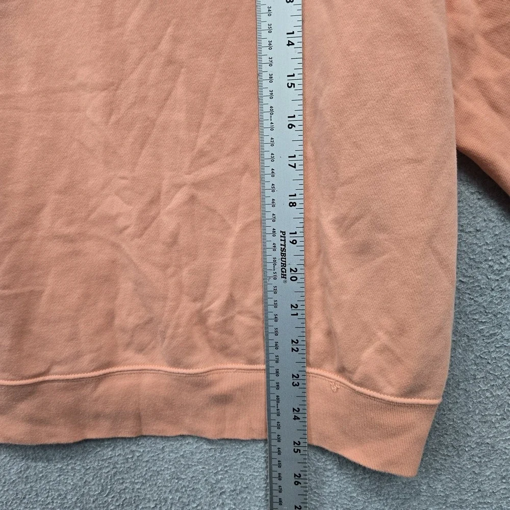 Nike Women Sweatshirt XL Peach Embroidered Crewneck Varsity All Seasons